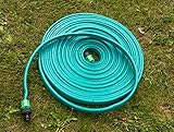 Sprühschlauch für pflanzenschonende Bewässerung | Schlauchregner für feinen Sprühregen | Flacher Gartenschlauch mit 3 Kanälen und ½ Zoll Anschluss | Jardinax - 2