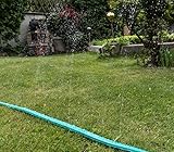 Sprühschlauch für pflanzenschonende Bewässerung | Schlauchregner für feinen Sprühregen | Flacher Gartenschlauch mit 3 Kanälen und ½ Zoll Anschluss | Jardinax - 4